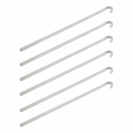 Picchetto da roccia quadrato in metallo da 30 cm  6 pezzi in sacchetto di plastica
