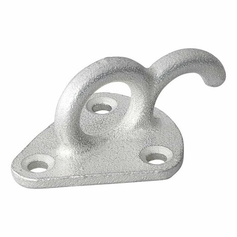 Gancio per corda in metallo con occhiello 70x45mm 5 pezzi