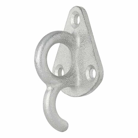 Gancio per corda in metallo con occhiello 70x45mm 5 pezzi