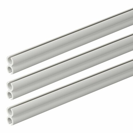 Binario tenda doppia 80 cm - set da 3 pezzi