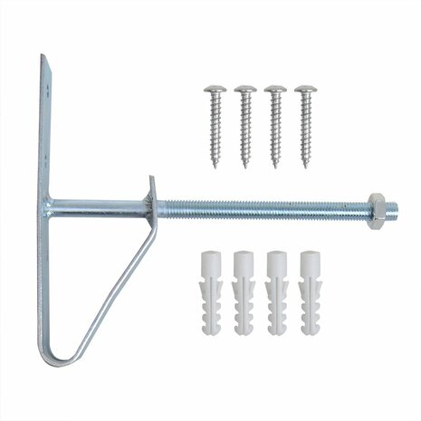 Set porta pneumatici 2 pezzi montaggio a parete