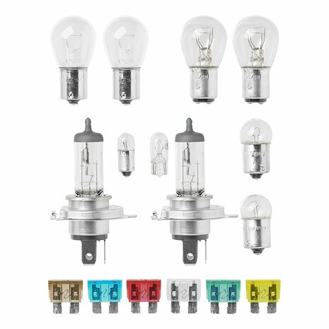 Set lampadine di ricambio H4 16 pezzi