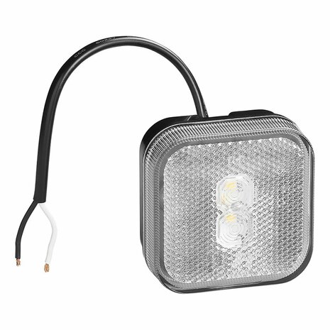 Lampada di segnalazione 12 24V bianco 65 x 65 mm LED