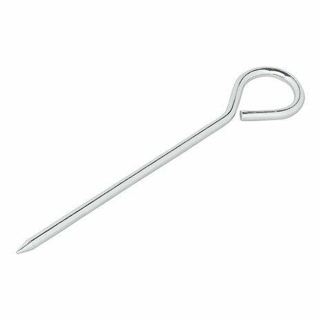 Picchetto per tenda 19cm alluminio con occhiello 10 pezzi in sacchetto di plastica