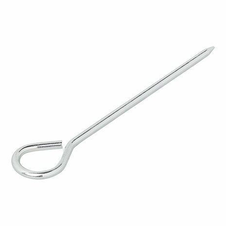 Picchetto per tenda 19cm alluminio con occhiello 10 pezzi in sacchetto di plastica