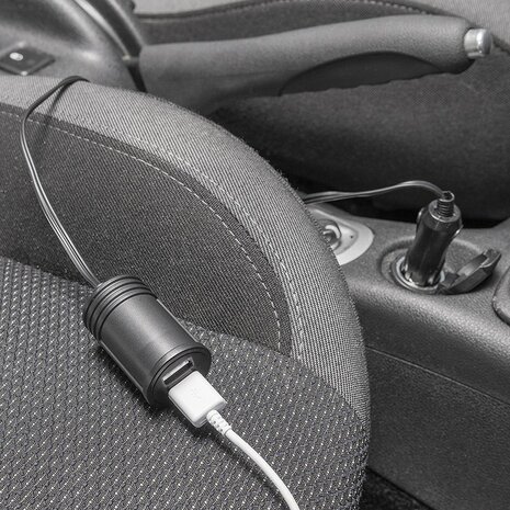 Cavo prolunga 1M con caricabatterie USB bidirezionale tipo A 12V 24V