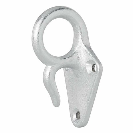 Gancio per fune in metallo con occhiello 70 x 40 mm 5 pezzi