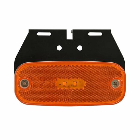 Luce di posizione laterale 10-30V arancione 110x45mm LED con supporto