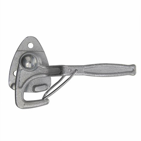 Gancio valvola n. 0 destra 140mm con occhiello avvitabile