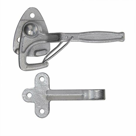 Gancio valvola n. 0 destra 140mm con occhiello avvitabile