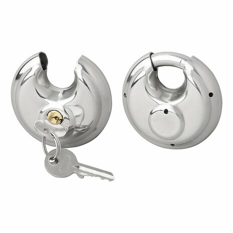 Lucchetto a disco 70mm 2 pezzi con chiave uguale
