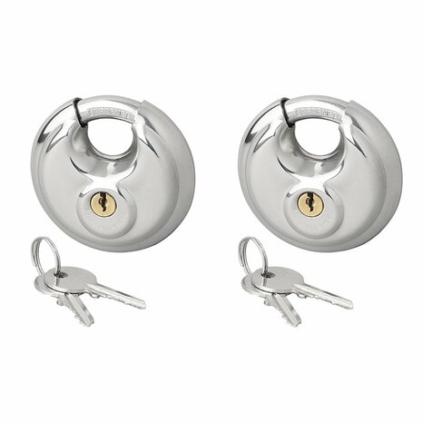 Lucchetto a disco 70mm 2 pezzi con chiave uguale