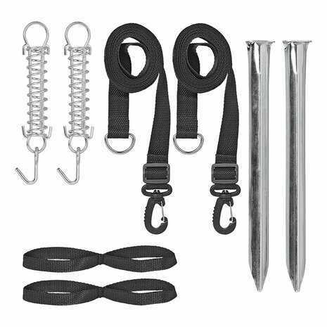 Set di cinghie antitempesta 2x 3 m universale