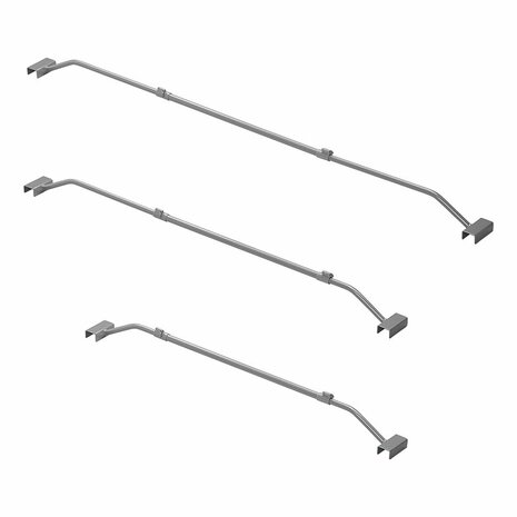 Supporto per telone in metallo  estensibile 100-155 cm per telone di rimorchio