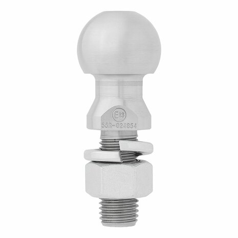 Gancio di traino a sfera dritto M24 x 55mm omologato tipo E