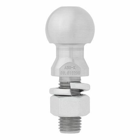 Gancio di traino a sfera dritto M24 x 55mm omologato tipo E