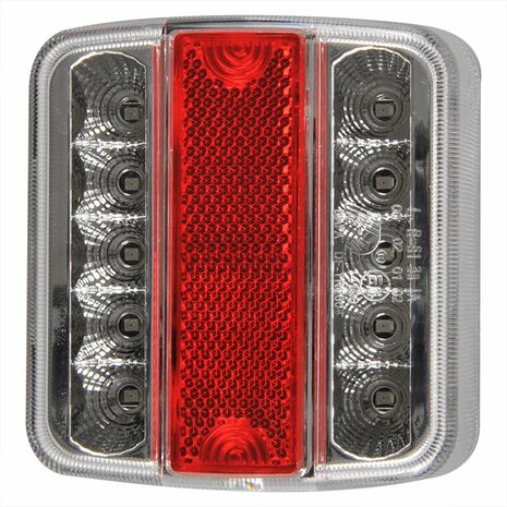Fanale posteriore 4 funzioni 98x105mm 14LED con EC 5 pin