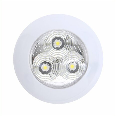 Plafoniera da superficie 3 led 12V 290lm dia 95x25mm