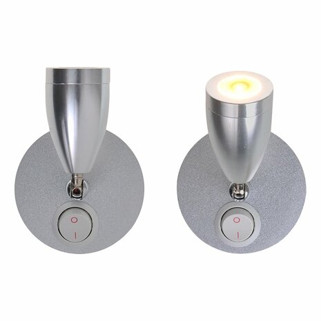 Faretto da superficie 1 led orientabile 12V 160lm dia 65x70-110mm