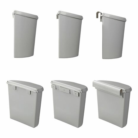 Contenitore per rifiuti con coperchio 10L per roulotte camper