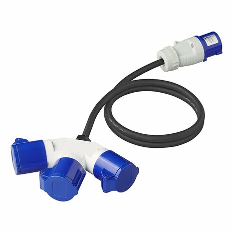 CEE ripartitore 3 vie 16A 150cm 3x1 5mm²