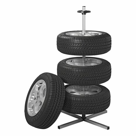 Supporto per cerchioni in alluminio XL per 4 pneumatici