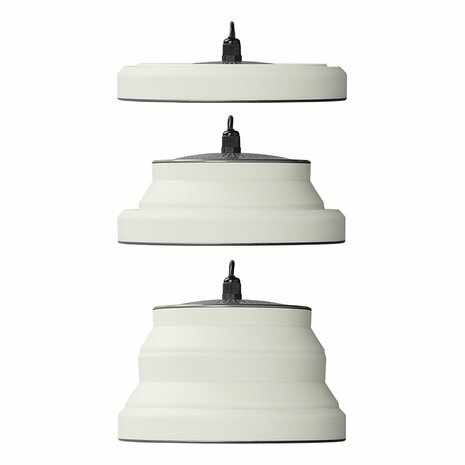Lampada a sospensione LED pieghevole silicone bianco diam 20cm