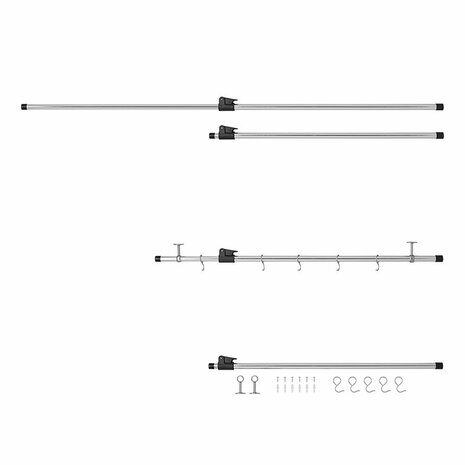 Binario di sospensione per garage camper 85 - 165 cm