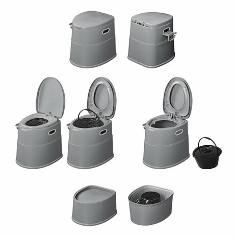 Toilette portatile divisibile