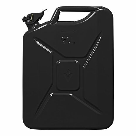 Tanica 20L metallo nero omologata UN-TuV GS