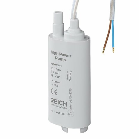 Pompa sommersa 12V-18L con sfiato