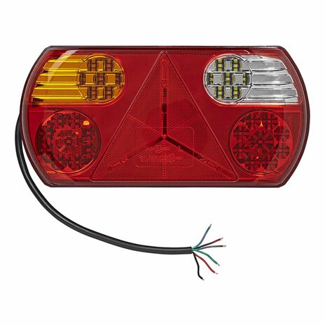Fanale posteriore 6 funzioni 296x142mm 32LED sinistro