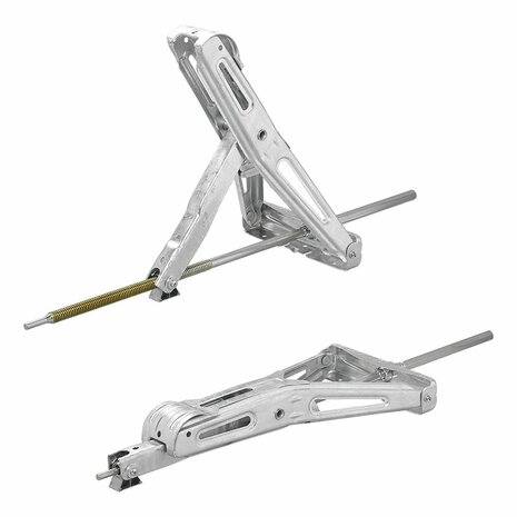 Supporto angolare per roulotte 1000kg 605x280mm H:470mm con meccanismo girevole esteso