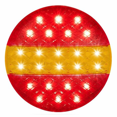 Fanale posteriore 12 24V 3 funzioni 140mm STI LED
