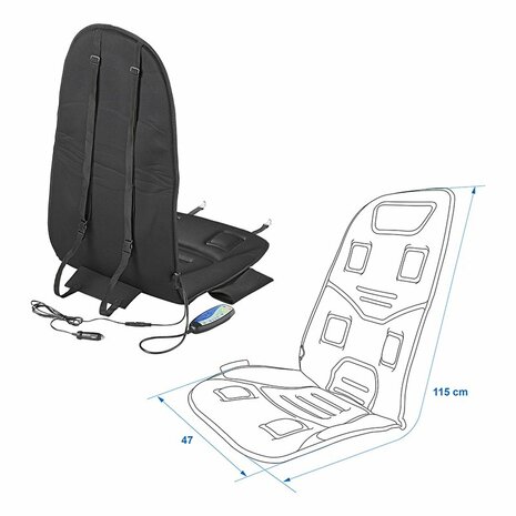 Massaggio-Cuscino riscaldante 12V 2 in 1