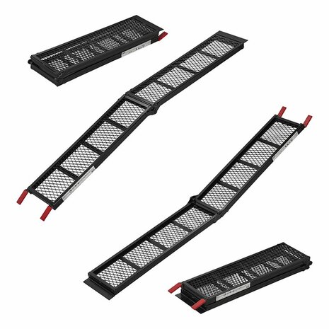 Rampa in acciaio pieghevole  203x28cm  340kg al pezzo
