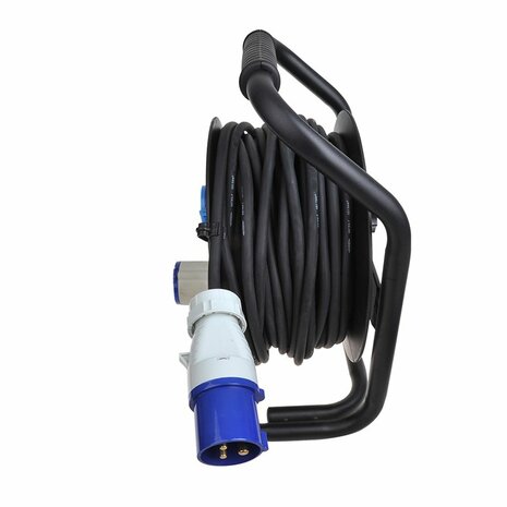 Avvolgicavo CEE 25M 3x1 5mm² (2x Schuko + 1x CEE)