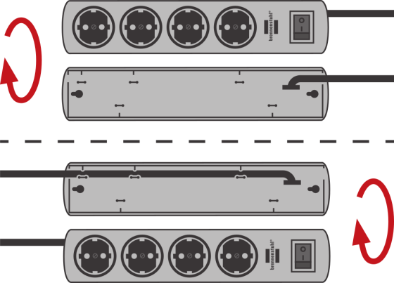 Switch + 19.500 a presa multipla con protezione di sovratensione 7-posti nero 2m h05vv-f 3g1,5 2 permanenti, 5 bipolari