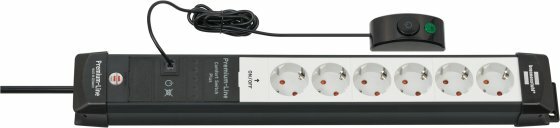Presa multipla 6 prese nero grigio chiaro 3m h05vv-f 3g1,5