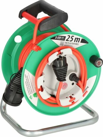 G IP44 Tamburo avvolgicavo Giardino 23+2m H05VV-F3G1.5 