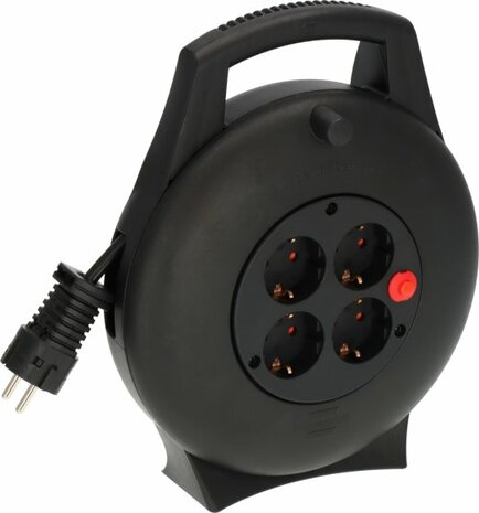 scatola per cavi VL2-X 4 prese nero 10m H05VV-F3G1.5