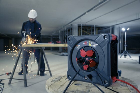 Professional Avvolgicavo da cantiere KA 3110 5 IP44, 33 m H07BQ-F 3G1.5