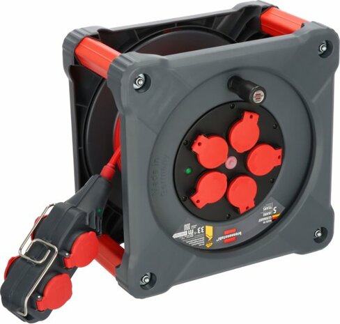 Professional Avvolgicavo da cantiere con Powerblock KC 3210 5 IP44, 33+5m H07BQ-F3G2.5