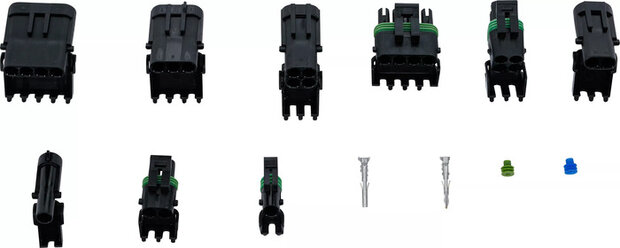 Assortimento connettori impermeabili 232 pz