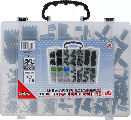 Assortimento connettori impermeabili 232 pz