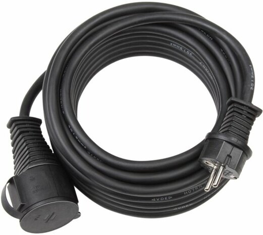 Prolunga per cantieri IP44 25m H07RN-F 3G1,5 nero