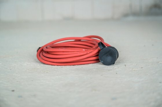 Prolunga per cantieri IP44 10m H07RN-F 3G1,5 rosso