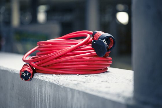 Cavo di prolunga VQ 2100 IP44, 25 m rosso H07BQ-F 3G1,5