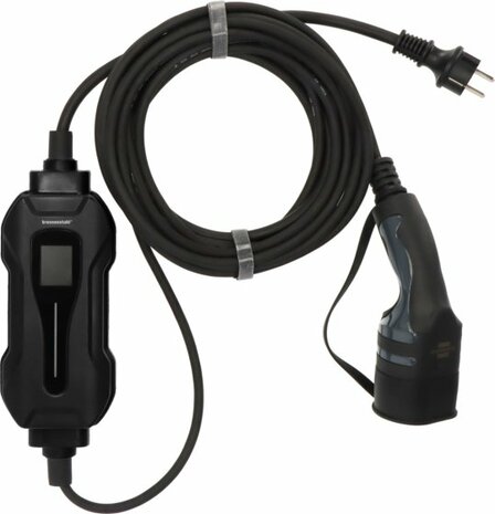 Caricabatterie portatile per veicoli elettrici di tipo 2 con contatto di protezione 2,3KW e cavo da 8 m