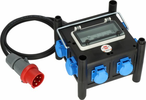 Distributore di potenza compatto in gomma BSV 3 FI 16-7 IP44 2m H07RN-F5G2.5